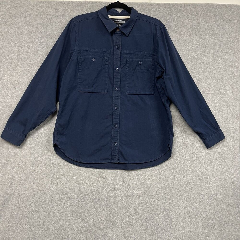 REI Co-op Shirt Men’s XL Blue Utility Workwear Button Down Cotton Long Sleeve